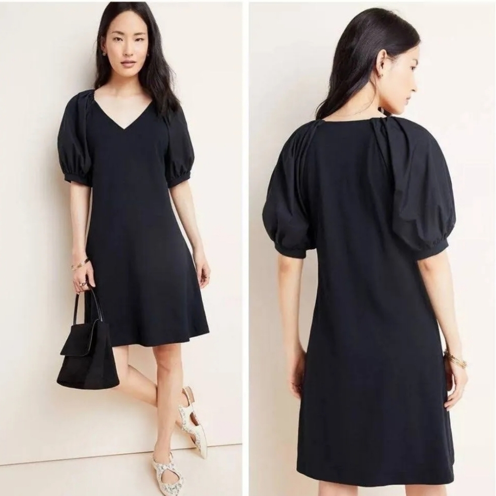 NWT Anthropologie Maeve Annika Puff Sleeve Dress Size Medium